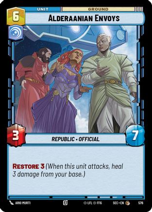 Alderaanian Envoys (576) (Foil) (576) [Secrets of Power]