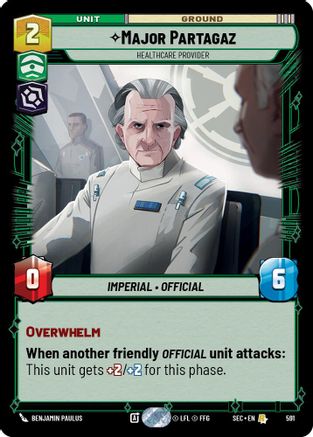 Major Partagaz - Healthcare Provider (Foil) (591) (591) [Secrets of Power]