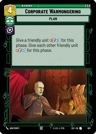 Corporate Warmongering (601) (Foil) (601) [Secrets of Power]