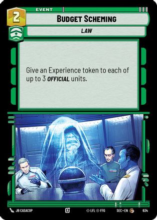 Budget Scheming (634) (Foil) (634) [Secrets of Power]