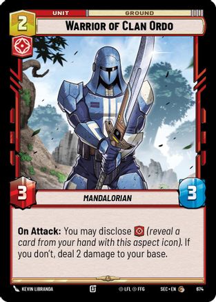 Warrior of Clan Ordo (674) (Foil) (674) [Secrets of Power]