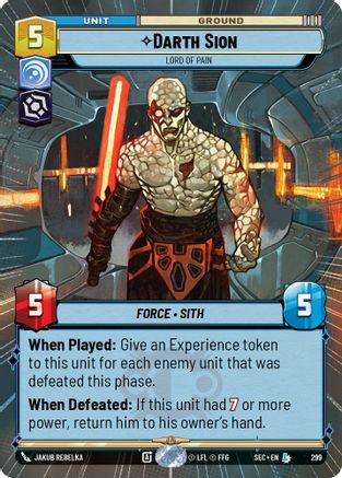 Darth Sion - Lord of Pain (Hyperspace) (299) (299) [Secrets of Power]