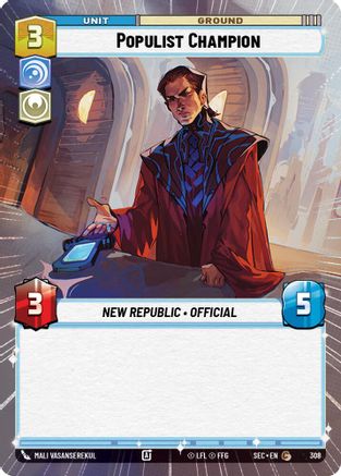 Populist Champion (308) (Hyperspace) (308) [Secrets of Power]