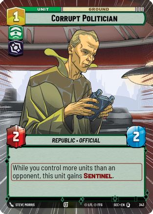 Corrupt Politician (343) (Hyperspace) (343) [Secrets of Power]