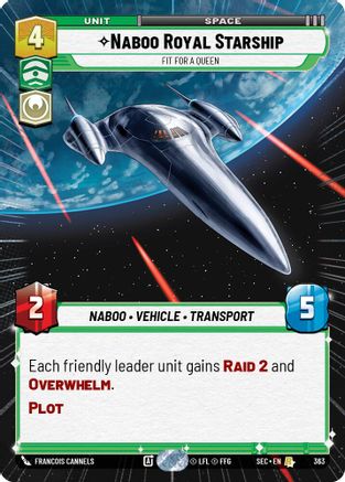 Naboo Royal Starship - Fit For A Queen (Hyperspace) (363) (363) [Secrets of Power]