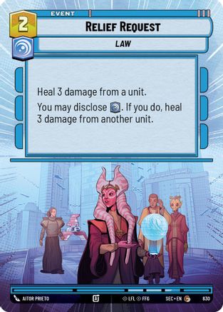 Relief Request (830) (Hyperspace Foil) (830) [Secrets of Power]