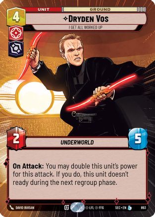 Dryden Vos - I Get All Worked Up (Hyperspace Foil) (893) (893) [Secrets of Power]