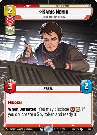 Karis Nemik - Freedom is a Pure Idea (Hyperspace Foil) (904) (904) [Secrets of Power]
