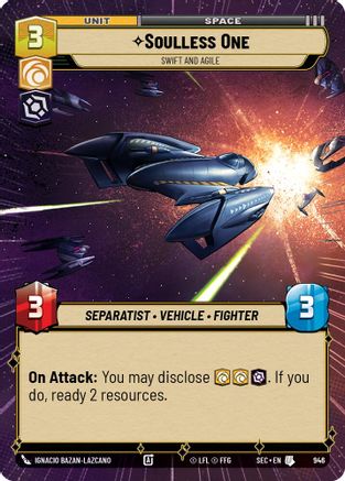 Soulless One - Swift and Agile (Hyperspace Foil) (946) (946) [Secrets of Power]