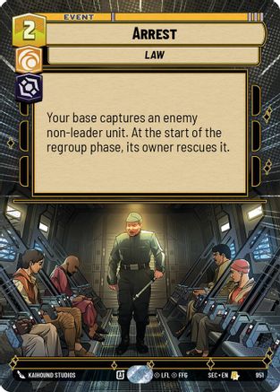 Arrest (951) (Hyperspace Foil) (951) [Secrets of Power]