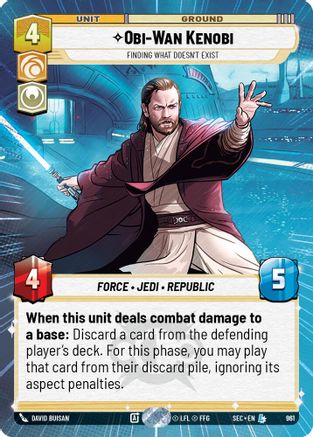 Obi-Wan Kenobi - Finding What Doesn't Exist (Hyperspace Foil) (961) (961) [Secrets of Power]