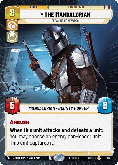 The Mandalorian Cleaning up Nevarro Hyperspace Foil (SEC 965) [Secrets of Power]