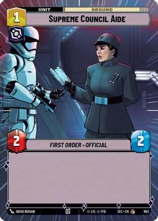 Supreme Council Aide (993) (Hyperspace Foil) (993) [Secrets of Power]