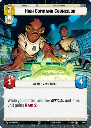 High Command Councilor (1005) (Hyperspace Foil) (1005) [Secrets of Power]