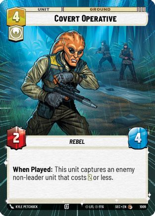 Covert Operative (1009) (Hyperspace Foil) (1009) [Secrets of Power]