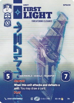 First Light - Threatening Elegance (Prestige Foil) (1114) (1114) [Secrets of Power]