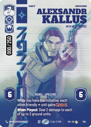 Alexsandr Kallus - With New Purpose (Serialized) (1150) (1150) [Secrets of Power]