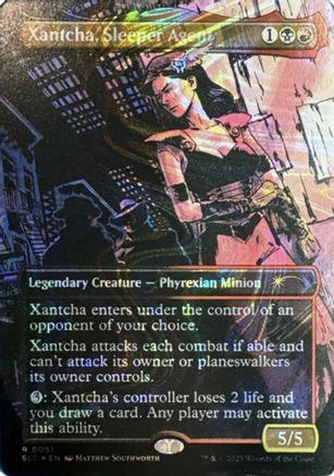 Xantcha, Sleeper Agent (Halo Foil) [Secret Lair Countdown Kit]