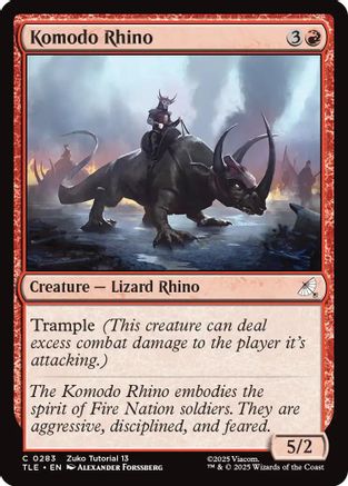 Komodo Rhino (0283) [Avatar: The Last Airbender: Eternal-Legal]