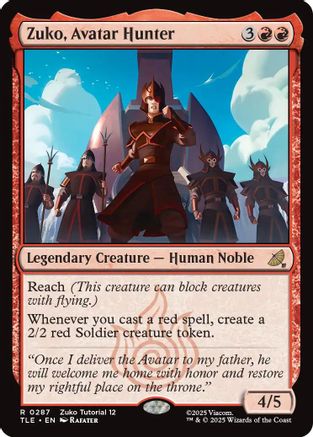 Zuko, Avatar Hunter (0287) [Avatar: The Last Airbender: Eternal-Legal]