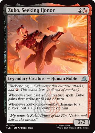 Zuko, Seeking Honor [Avatar: The Last Airbender: Eternal-Legal]