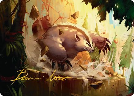 Badgermole Art Card (Gold-Stamped Signature) [Avatar: The Last Airbender Art Series]