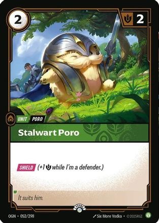 Stalwart Poro (052/298) - Riftbound Organized Play Promotional Cards Foil