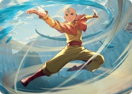 Aang, Swift Savior Art Card [Avatar: The Last Airbender Art Series]