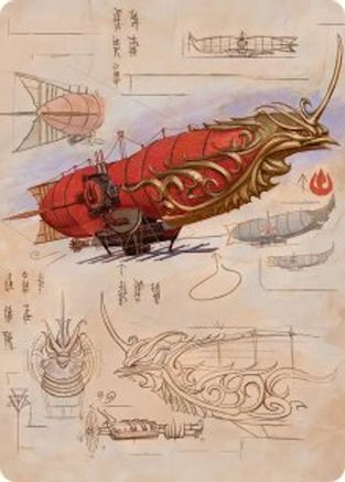Phoenix Fleet Airship Art Card [Avatar: The Last Airbender Art Series]