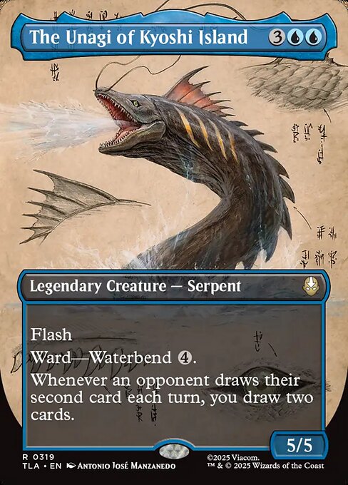 The Unagi of Kyoshi Island (Borderless · Full Art) (TLA 319) [Avatar: The Last Airbender]