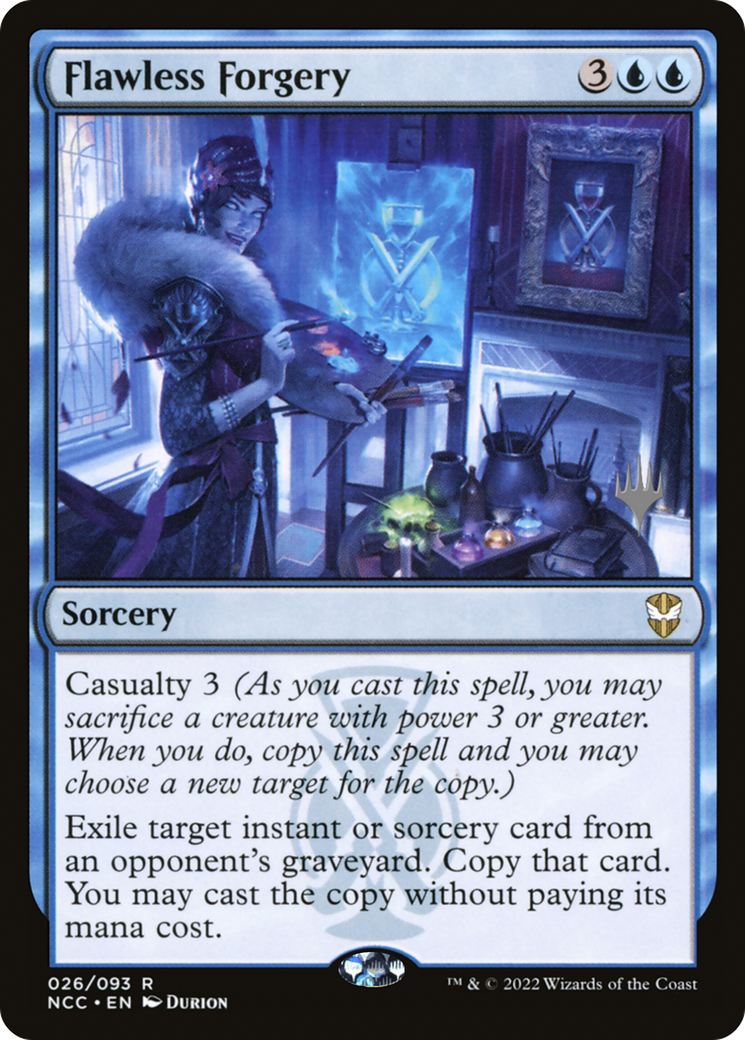Flawless Forgery (Promo Pack) [Streets of New Capenna Commander Promos]