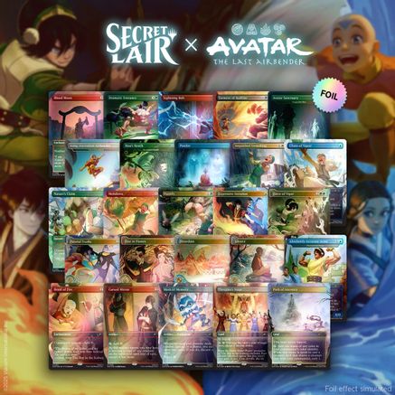Secret Lair x Avatar: The Last Airbender Superdrop: Avatar State Foil Bundle