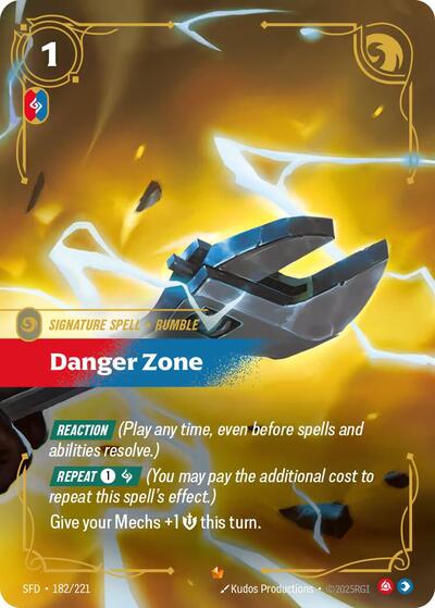 Danger Zone (SFD 182/221) [Spiritforged]