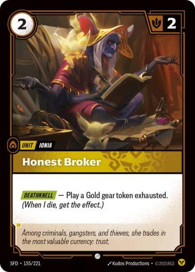 Honest Broker (SFD 155/221) [Spiritforged]