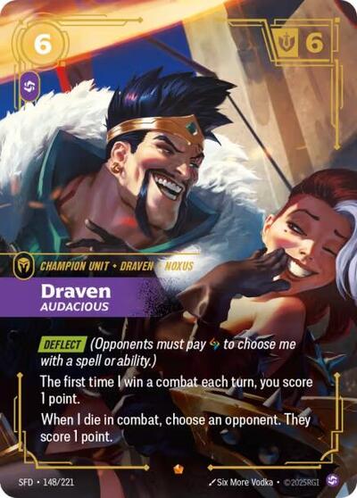 Draven Audacious (SFD 148/221) [Spiritforged]