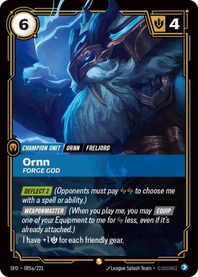 Ornn Forge God Alternate Art (SFD 085a/221) [Spiritforged]