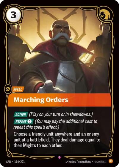 Marching Orders (SFD 114/221) [Spiritforged]