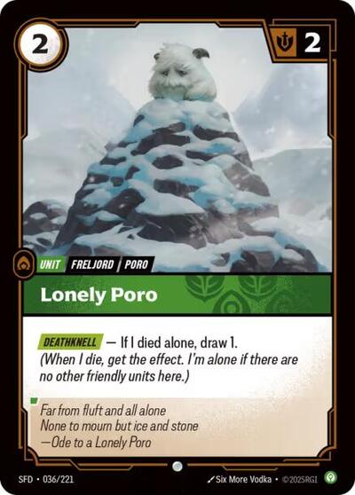 Lonely Poro (SFD 036/221) [Spiritforged]