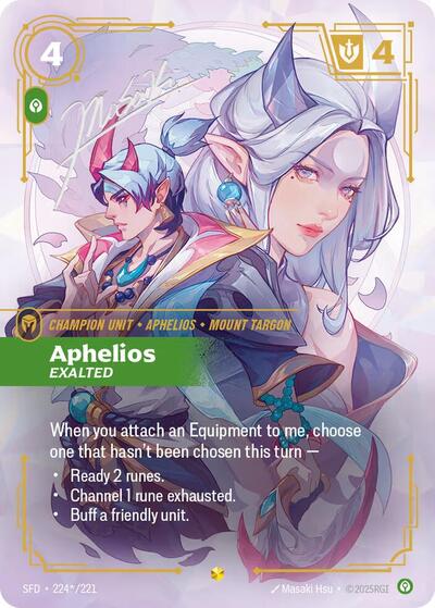 Aphelios Exalted Signature (SFD 224*/221) [Spiritforged]
