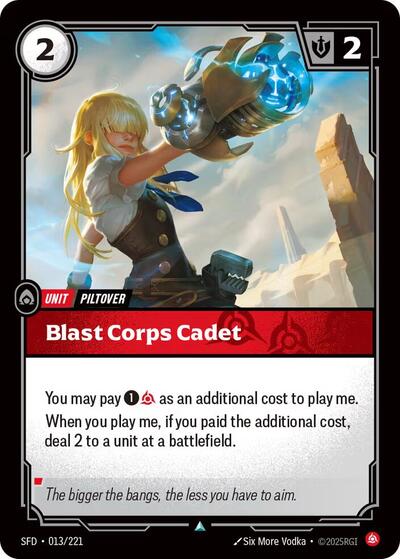 Blast Corps Cadet (SFD 013/221) [Spiritforged]