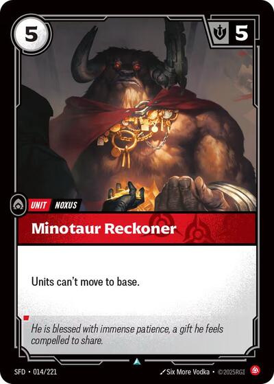 Minotaur Reckoner (SFD 014/221) [Spiritforged]