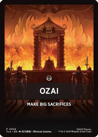 Ozai Theme Card [Avatar: The Last Airbender Tokens]