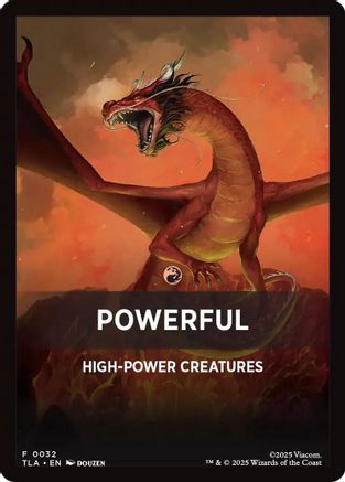 Powerful Theme Card [Avatar: The Last Airbender Tokens]