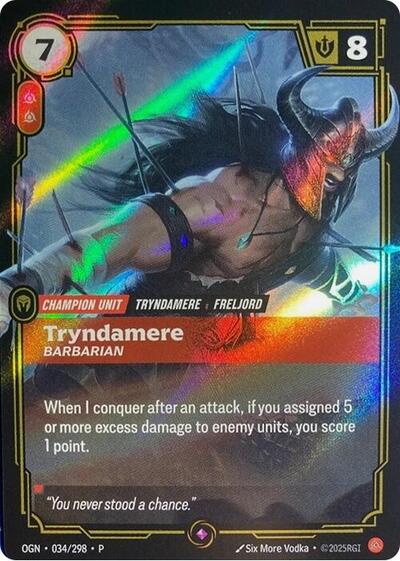 Tryndamere Barbarian (OPP 034/298) [Riftbound Organized Play Promotional Cards]