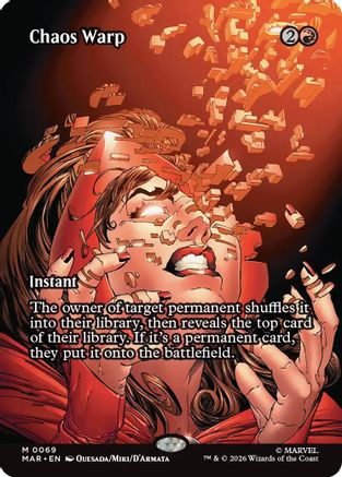 Chaos Warp (Borderless) [Marvel Universe: Eternal-Legal]