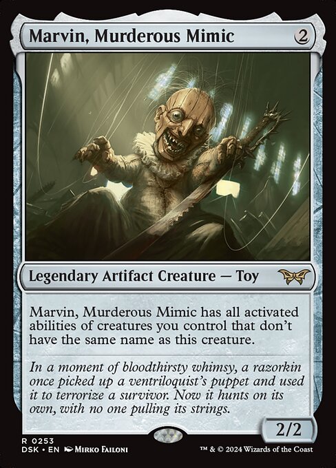 Marvin, Murderous Mimic (DSK 253) [Duskmourn: House of Horror]