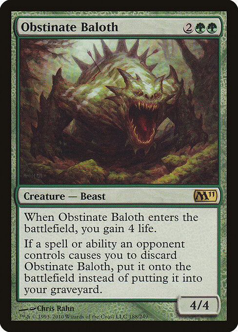 Obstinate Baloth (M11 188) [Magic 2011]