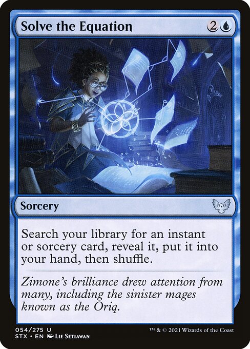 Solve the Equation (STX 54) [Strixhaven: School of Mages]