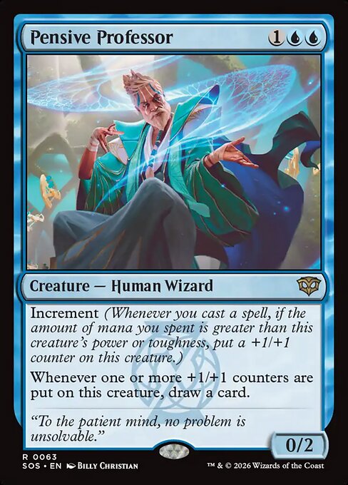 Pensive Professor (SOS 63) [Secrets of Strixhaven]