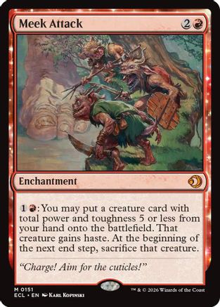 Meek Attack [Lorwyn Eclipsed]